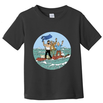 Tin Tin Sea Adventure With Captain Haddock Toddler T-Shirt