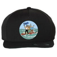 Tin Tin Sea Adventure With Captain Haddock Wool Snapback Cap