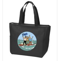 Tin Tin Sea Adventure With Captain Haddock Zip Tote Bag