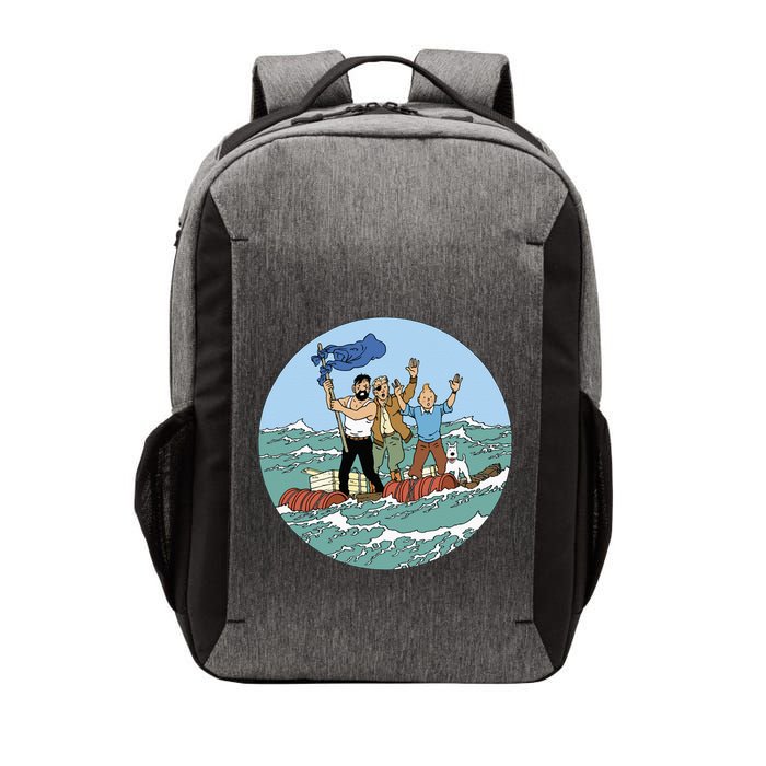 Tin Tin Sea Adventure With Captain Haddock Vector Backpack