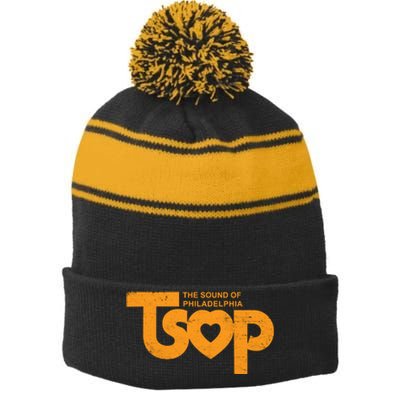 TSOP The Sound Of Philadelphia Stripe Pom Pom Beanie