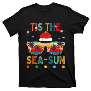 Tis The Sea Sun Summer Christmas In July T-Shirt