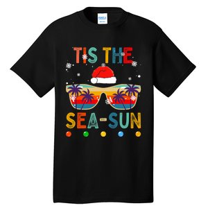 Tis The Sea Sun Summer Christmas In July Tall T-Shirt