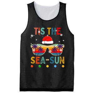 Tis The Sea Sun Summer Christmas In July Mesh Reversible Basketball Jersey Tank