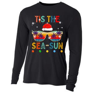 Tis The Sea Sun Summer Christmas In July Cooling Performance Long Sleeve Crew