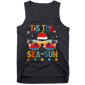 Tis The Sea Sun Summer Christmas In July Tank Top