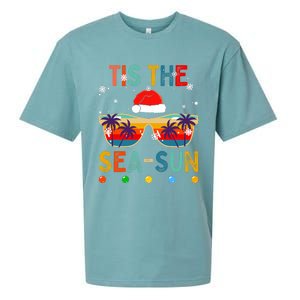 Tis The Sea Sun Summer Christmas In July Sueded Cloud Jersey T-Shirt