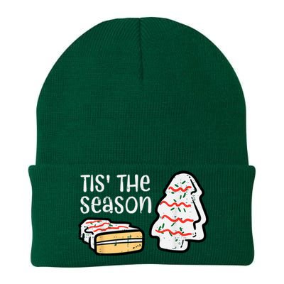 Tis The Season Christmas Tree Cake Xmas Knit Cap Winter Beanie