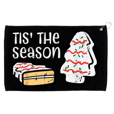 Tis The Season Christmas Tree Cake Xmas Grommeted Golf Towel