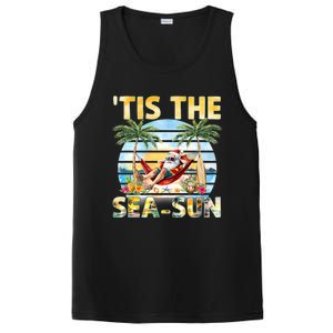 Tis The Sea Sun Christmas In July Santa Beach Summer PosiCharge Competitor Tank