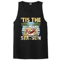 Tis The Sea Sun Christmas In July Santa Beach Summer PosiCharge Competitor Tank