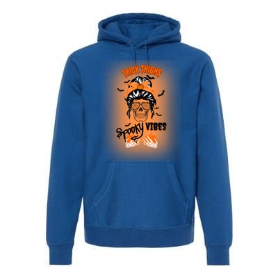 Thick Thighs Spooky Vibes Gift Premium Hoodie