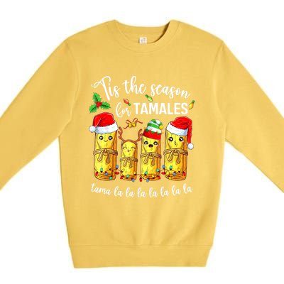 Tis The Season For Tamales Christmas Holiday Mexican Food Premium Crewneck Sweatshirt