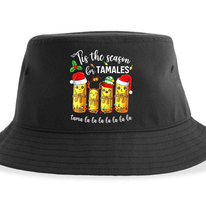 Tis The Season For Tamales Christmas Holiday Mexican Food Sustainable Bucket Hat