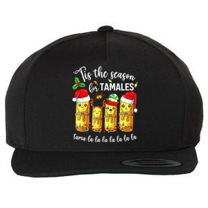 Tis The Season For Tamales Christmas Holiday Mexican Food Wool Snapback Cap