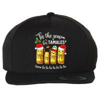 Tis The Season For Tamales Christmas Holiday Mexican Food Wool Snapback Cap