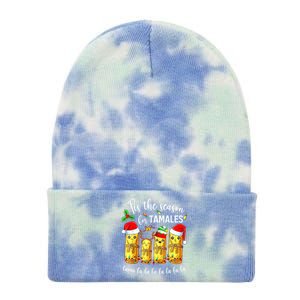 Tis The Season For Tamales Christmas Holiday Mexican Food Tie Dye 12in Knit Beanie