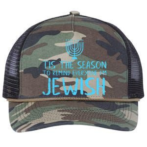 Tis The Season To Remind Everyone Im Jewish Retro Rope Trucker Hat Cap