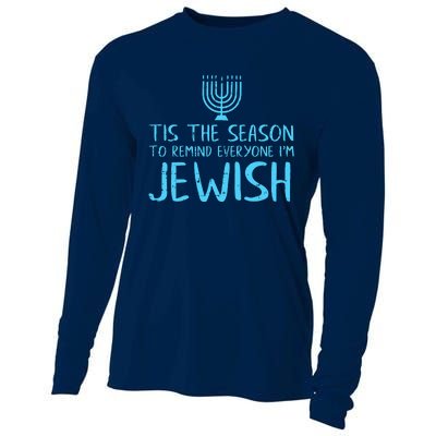 Tis The Season To Remind Everyone Im Jewish Cooling Performance Long Sleeve Crew