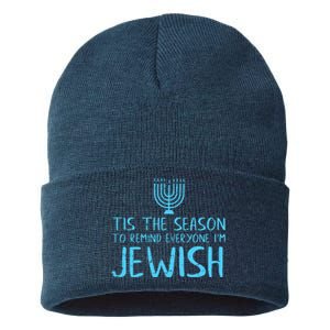 Tis The Season To Remind Everyone Im Jewish Sustainable Knit Beanie