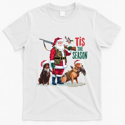 Tis The Season Christmas Holiday Xmas Santa Claus Hunter T-Shirt