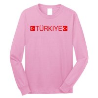 Turkiye Turkish Sports Jersey Style Turkey Flag Long Sleeve Shirt