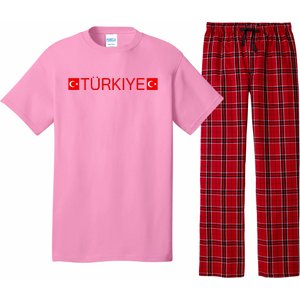 Turkiye Turkish Sports Jersey Style Turkey Flag Pajama Set