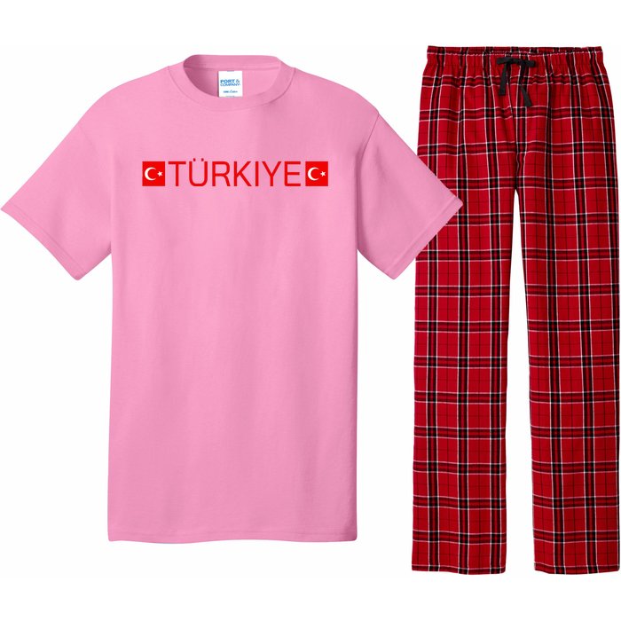 Turkiye Turkish Sports Jersey Style Turkey Flag Pajama Set