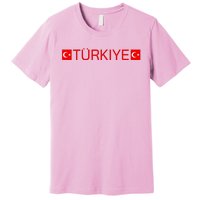 Turkiye Turkish Sports Jersey Style Turkey Flag Premium T-Shirt