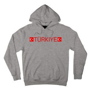 Turkiye Turkish Sports Jersey Style Turkey Flag Tall Hoodie