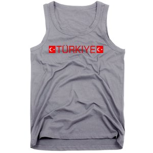 Turkiye Turkish Sports Jersey Style Turkey Flag Tank Top