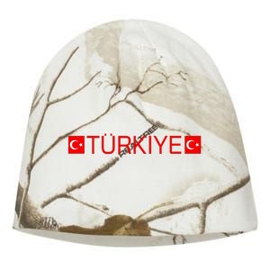 Turkiye Turkish Sports Jersey Style Turkey Flag Kati - Camo Knit Beanie