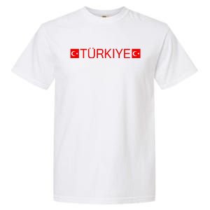 Turkiye Turkish Sports Jersey Style Turkey Flag Garment-Dyed Heavyweight T-Shirt