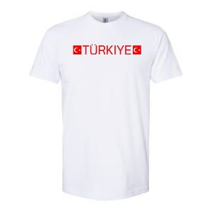 Turkiye Turkish Sports Jersey Style Turkey Flag Softstyle CVC T-Shirt