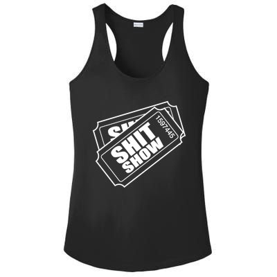 Two tickets shit show Ladies PosiCharge Competitor Racerback Tank