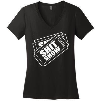 Two tickets shit show Women's V-Neck T-Shirt