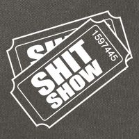 Two tickets shit show Cotton Canvas Backpack