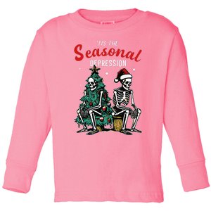 Tis The Seasonal Depression Toddler Long Sleeve Shirt