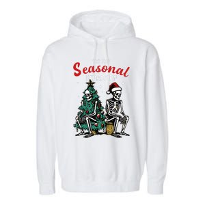 Tis The Seasonal Depression Garment-Dyed Fleece Hoodie