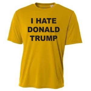 Top That Says I Hate Donald Trump Anti Trump Sucks Cooling Performance Crew T-Shirt