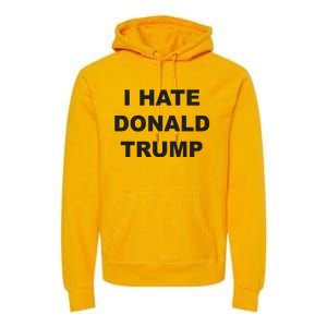 Top That Says I Hate Donald Trump Anti Trump Sucks Premium Hoodie