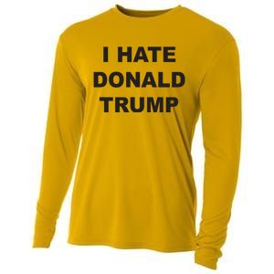 Top That Says I Hate Donald Trump Anti Trump Sucks Cooling Performance Long Sleeve Crew