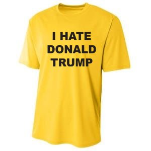 Top That Says I Hate Donald Trump Anti Trump Sucks Performance Sprint T-Shirt