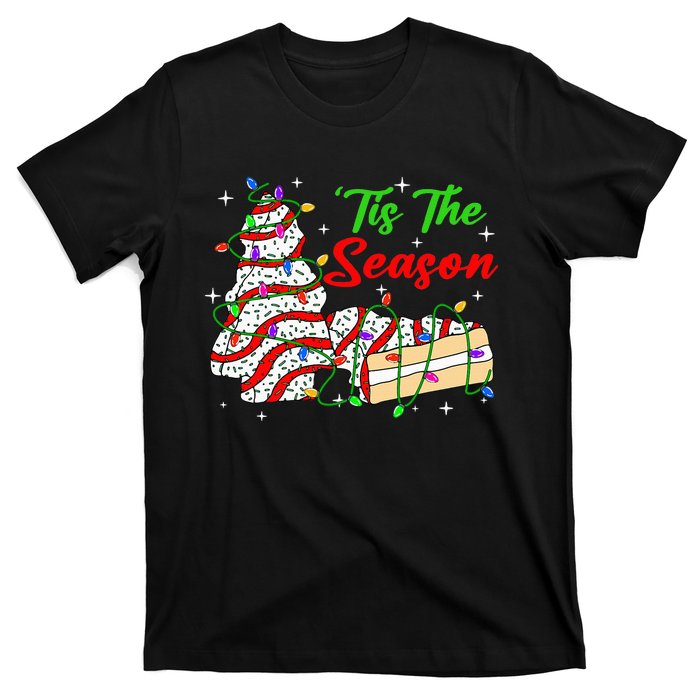 Tis' The Season Christmas Tree Cakes Debbie Xmas T-Shirt