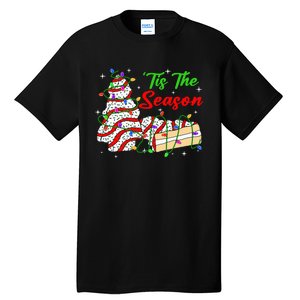 Tis' The Season Christmas Tree Cakes Debbie Xmas Tall T-Shirt