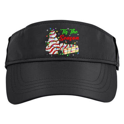 Tis' The Season Christmas Tree Cakes Debbie Xmas Adult Drive Performance Visor