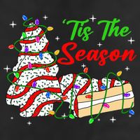 Tis' The Season Christmas Tree Cakes Debbie Xmas Adult Drive Performance Visor