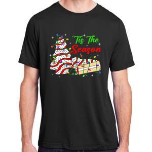 Tis' The Season Christmas Tree Cakes Debbie Xmas Adult ChromaSoft Performance T-Shirt