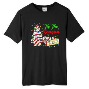 Tis' The Season Christmas Tree Cakes Debbie Xmas Tall Fusion ChromaSoft Performance T-Shirt