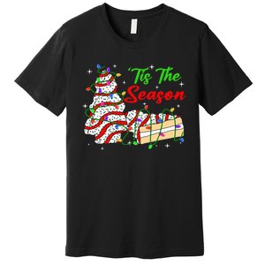 Tis' The Season Christmas Tree Cakes Debbie Xmas Premium T-Shirt